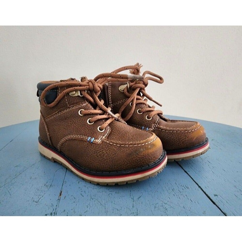 Stone Canyon Boys Brown Lace Up Boots Size: 9TB